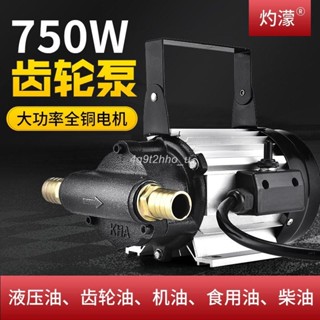 下殺熱銷# 【鑄鐵泵頭】灼濛 電動抽油泵柴油12v24v220v自吸泵液壓油抽油機機油泵齒輪泵