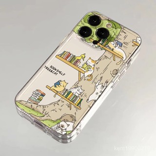 小米手機殼 保護殼 樹形書架適用小米13/14/CIVI3手機殻紅米K70/K60/NOTE12TURBO透明 SWZ8