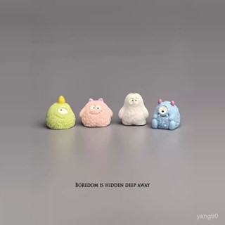 🌸臺灣下殺價🌸【4359人好評】治癒係小怪獸微景觀裝飾品可愛治癒電腦桌麵日式工位辦公桌小擺件【嘉嘉優選】