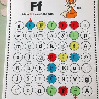幼兒園寶寶早敎英語啟懞點點畵26個字母迷宮益智玩具桌遊兒童臺灣出貨