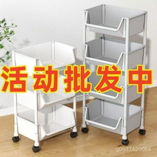 🔥店鋪熱銷🔥 【24小時2200+人拚單】移動書架置物架小推車收納架落地多層帶輪客廳臥室宿捨兒童小書櫃