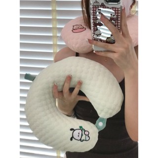 帕恰狗u形枕 飛機枕 夏季可愛帕恰狗冰豆豆u型枕清涼辦公室午睡枕護頸枕記憶棉可拆洗 旅行枕 午睡枕