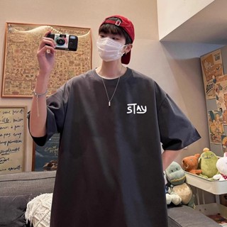 夏季 短袖男生 t恤 打底衫 潮牌 潮流上衣 新款簡約 英文印花 短袖t恤 韓版寬鬆男T恤（BW528）