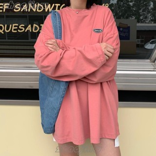 💦新款 熱銷 早秋季韓版胖mm寬鬆大尺碼220斤素色長袖T恤女原宿風ins潮150公斤上衣