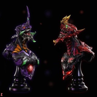 🌸臺灣熱賣🌸EVA獸化初號機二號機胸像3D列印動漫周邊白模潮玩擺件手辦模型禮物