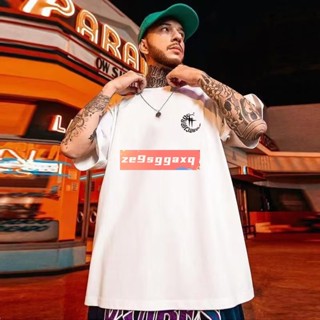 滿259出貨T恤 歐美月亮星星寬鬆上衣 短袖 美式復古上衣 男生衣服 hiphop 大尺碼8XL3.24