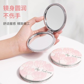 折疊隨身鏡子 手拿鏡 鏡面清晰 大/中/小 小鏡子 隨身鏡 鏡子化妝鏡 桌上鏡 立鏡 鏡子 雙面小圓鏡子