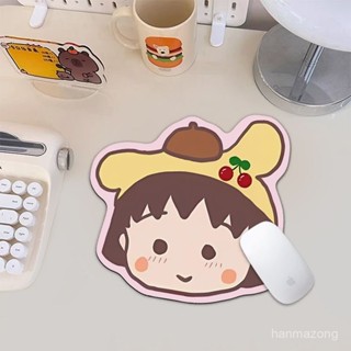 墊墊子耐臟護腕異形防水滑鼠墊高顔值筆記本電腦桌櫻桃小丸子女生