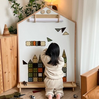 訂金*熱賣兒童畫板磁性塗鴉小黑板白板雙面幼兒寶寶繪畫寫字板支架式家用