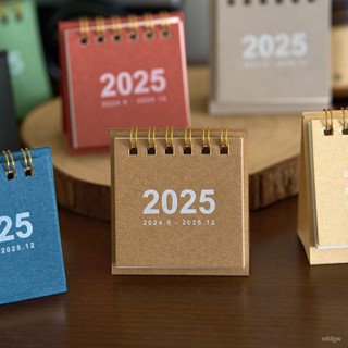 臺灣出貨 迷你桌曆 桌曆 年曆 月曆 日曆 2025年卡通可愛簡約迷你小臺厤創意小日厤學生桌麵裝飾拍照小擺件 FWYO
