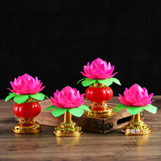 LED電子蓮花燈 荷花燈 蓮花佛燈 LED蓮花燈 電子佛燈 神明燈 佛燈 長明燈 模擬蠟燭 佛前用品 模擬蓮花燈