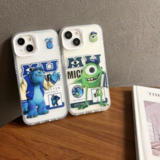 限時特賣🔥免運 3D鏡頭 卡通怪獸透明殼 iPhone X XR XS 14 13 12 11 Pro max i11
