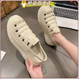 ♡臺灣出貨+發票♡春節新款鏤空洞洞涼鞋女外穿鬆糕厚底增高防滑耶誕節 ♡熱銷♡