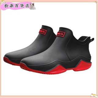 ♡臺灣出貨+發票♡韓風男女情侶雨鞋 短筒防滑雨鞋 中筒雨靴 女鞋 靴子 雨靴女 女生男生雨鞋 橡膠防水雨鞋♡熱銷♡