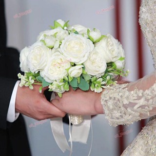 手捧花 手捧花新娘韓式婚禮 結婚 領證模擬花束 森係婚紗攝影拍照道具手捧花 拍照模擬花束 影樓婚紗拍攝花
