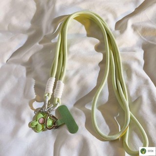 【臺灣出貨】🔥MIJIU✨【店鋪熱銷】可愛ins多巴胺粉花朵小配飾手機殼掛繩旋轉斜跨長款背帶掛鏈通用