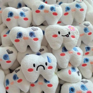 新店優惠🌸爆款 diy 輔料 花邊 配飾 可愛毛絨牙齒卡通毛絨動物DIY配飾裝飾配件帽服裝輔料襪子發飾