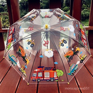臺灣熱銷｜【6327次迴購】新品車工程隊透明兒童雨傘幼稚園創意可愛卡通寶寶學生男孩傘｜免運