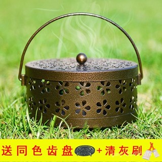 臺灣暢銷🍗【30天熱銷1.8萬件】創意蚊香架蚊香盤託蚊香盒帶蓋防火家用室內蚊香爐託盤香爐