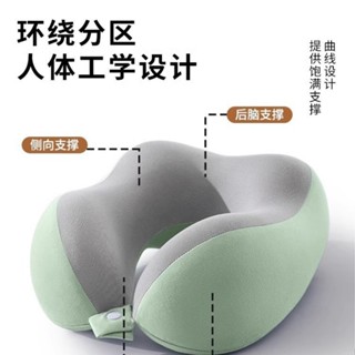 🌝臺灣出貨🌝記憶棉u型枕旅行護頸枕飛機睡覺枕頭脖枕頸椎脖子靠枕便攜式u形枕旅行專用脖子靠枕