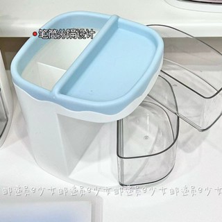筆筒收納🎀 文具收納盒 ins桌面可旋轉抽屜筆筒大容量高顏值收納盒多功能學生整理置物架 辦公桌收納 辦公室收納