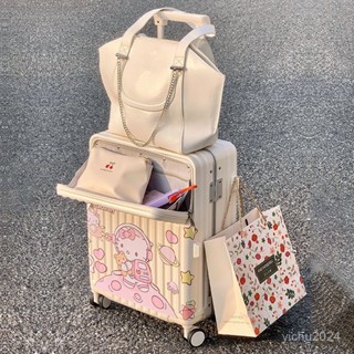 「梵客精品」新款前開蓋鋁框多功能行李箱磨砂拉桿箱萬嚮輪20 24寸旅行箱硬箱 出行旅途收納包 旅行收納包