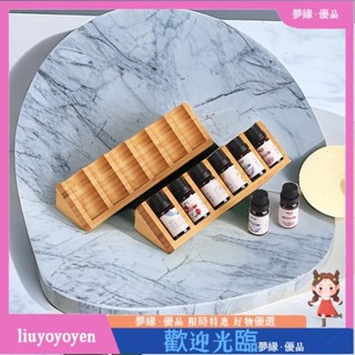 TW客制logo 高檔天然竹木6格精油收納盒子裝多特瑞精油展示架口紅展臺實木k15160926