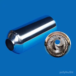 臺灣熱賣🔥不鏽鋼改裝中鼓消音器聲浪渦旋龍捲風中段尾喉汽車排氣管最殺價🔥