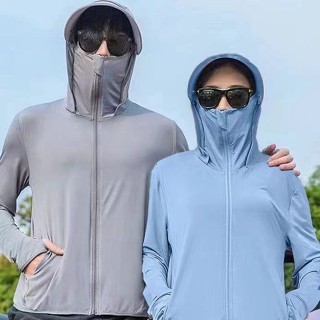 桃園出貨🥇冰絲冰涼款防曬衣2025夏季薄款冰絲透氣防紫外綫戶外釣魚防曬服外套連帽上衣