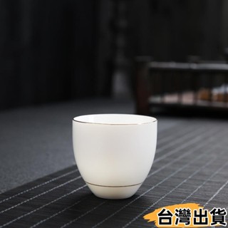 臺灣熱賣⚡德化白瓷茶杯 品茗杯 陶瓷茶杯 白瓷功夫茶具茶杯 小號白瓷杯 陶瓷杯 主人杯 茶杯 廠家直銷批發291
