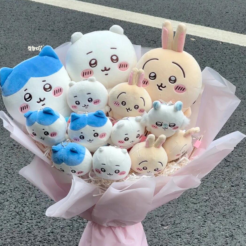 🐼溫蒂 可愛小八chiikawa烏薩奇吉伊卡哇玩偶花束畢業情人節女生男生 吉伊卡哇周邊 動漫周邊
