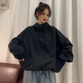 Good✨大碼女裝240斤連帽衛衣女韓版寬鬆風衣外套ins潮胖MM中長款上衣服