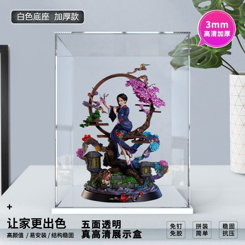 潮玩收納空間#展示盒適用ACG 適用于 魔方 珠世 鬼滅之刃 GK 限量雕像手辦模型