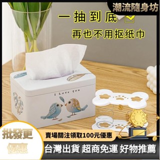 臺灣出貨🥇紙巾盒彈簧底託內建創意家用客廳餐廳萬能型陞降式高彈力抽紙盒 擦手紙盒 衛生紙收納盒 面紙盒 抽取式衛生紙盒