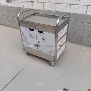 免運 可開發票 不銹鋼手推車 三層帶門封閉式推車 酒店養老院月子中心醫院送菜餐車