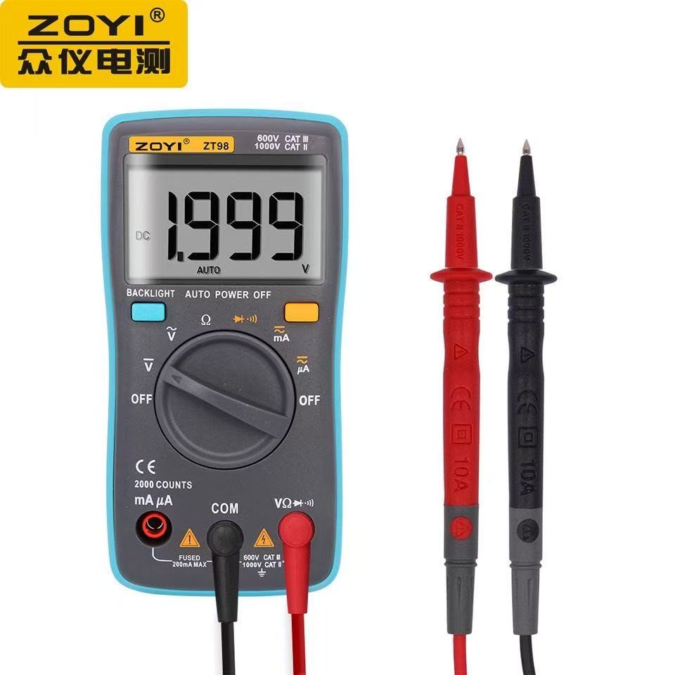 萬用表 ZT100 ZT101 ZT102 ZT109ZT111自動量程數字高精度袖珍萬用表精准測量
