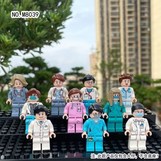 相容 MOC相容樂高小顆粒拼裝積木玩具醫療系列場景醫護人仔diy益智拼裝透過BSMI認證：M57088