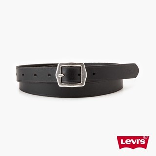 Levis 真皮皮帶 / 簡約幾何金屬釦頭 黑 女款 D7866-0001 熱賣單品