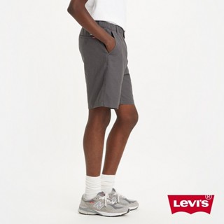 Levis 鬆緊帶亞麻休閒短褲 / 彈性布料 鐵灰 男款 A1042-0016 熱賣單品