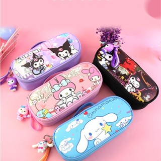 舊時光💖筆袋 鉛筆盒 四層鉛筆盒 庫洛米 大耳狗 美樂蒂 鉛筆袋 文具 文具用品 鉛筆盒可愛 造型筆袋 帆布筆袋
