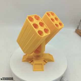臺灣出貨+免運 【辦公實用】3D可旋轉防空導彈髮射器筆筒擺件科技感桌麵辦公文具收納盒模型 W9PF