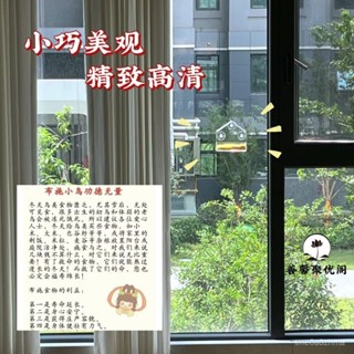 優選生活館✨鳥用品配件 免打孔安裝 亞克力佈施鳥籠吸附式餵鳥器小鳥餵食器寵物用品透明壁掛式鳥籠子 EFKZ