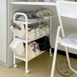 免運 臥房 桌下 鞋架 多層 輪子 收納 移動式 小型 鞋櫃 整理 省空間 窄縫 推拉 鞋櫃