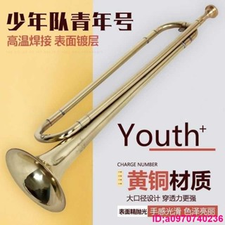 熱銷*管樂器 青年號 小隊號 小號 軍號 西洋樂器 降B調少先隊號 鼓樂隊號 黃銅小號*時光