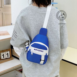 🎒精緻童包🎒韓版時尚撞色男女童胸包休閒運動洋氣字母小孩斜挎包新款兒童包包