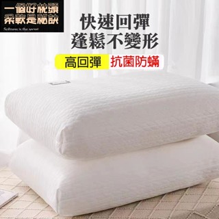 高檔護頸椎枕頭 一對裝 成人枕芯 不塌陷 不變形 單雙人家用枕頭 飯店枕頭 床頭枕 大枕頭 雙人枕頭 大枕頭 枕頭
