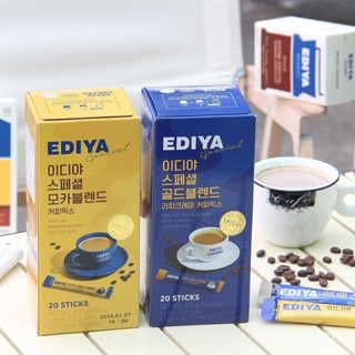 💕批發可議價代購💕韓國進口EDIYA COFFEE經典摩卡咖啡香濃拿鐵速溶美式黑咖啡衝飲