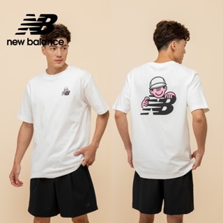 【New Balance】 NB 插畫家短袖上衣 男性 白色 MT51982WT