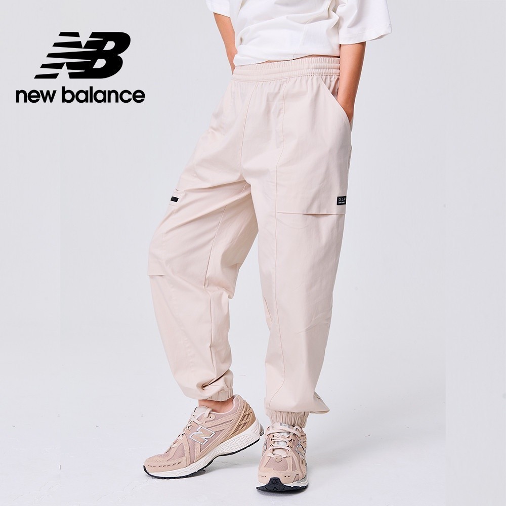 【New Balance】 NB 多口袋鬆緊縮口長褲_女性_卡其杏_WP31506TWF