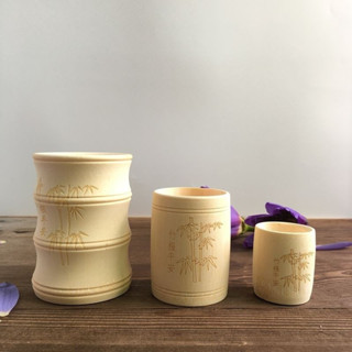 🌹新品促銷🌹天然無漆竹筒竹杯子筆筒原生態環保竹茶杯水杯竹碗竹桶竹製品竹器家用便當核商用便當盒竹藝